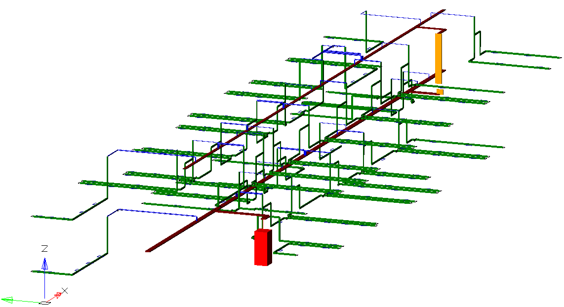 nanoCAD СКС. 3D-модель кабельных каналов